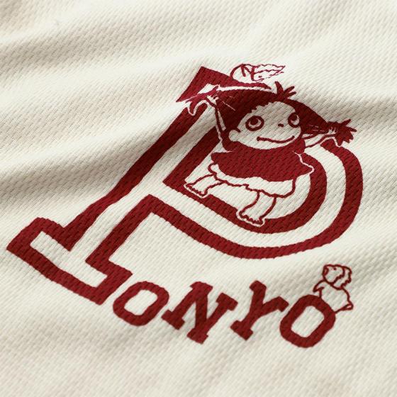 GBL】崖の上のポニョ サーマル ロングスリーブ Tシャツ ホワイト 人間