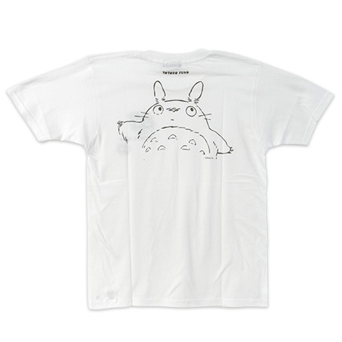 トトロファンドグッズ Tシャツ(草原トトロ)白 [T-171]