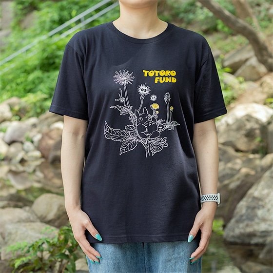 トトロファンドグッズ Tシャツ（センダングサ）紺