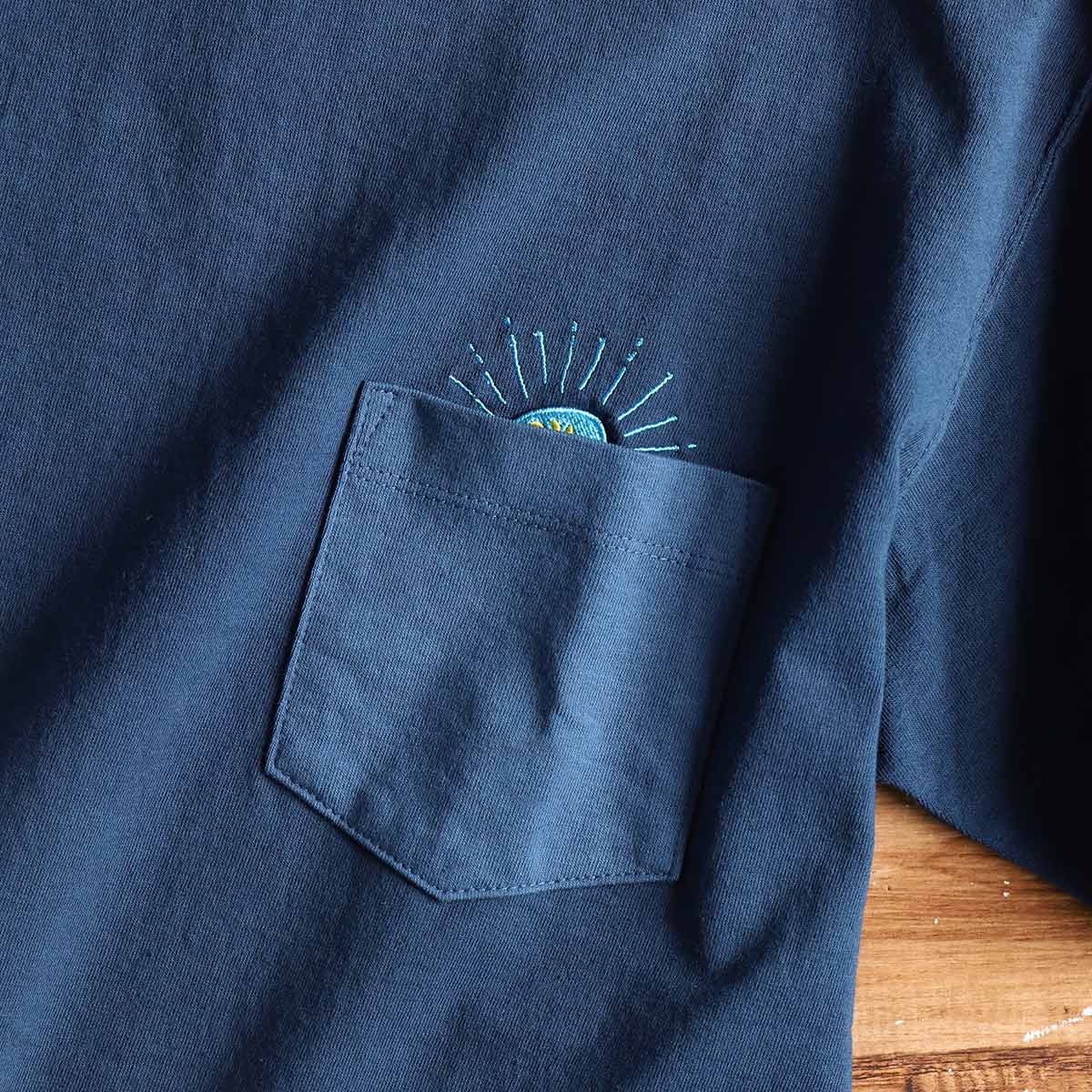 【GBL】天空の城ラピュタ Good On コラボポケット刺繍Tシャツ 飛行石